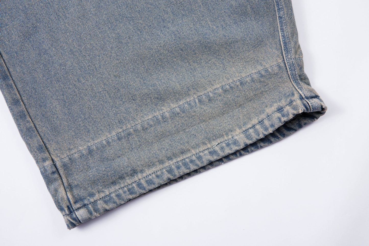 Camo Star Cuffed Denim | Baggy Streetwear Jeans