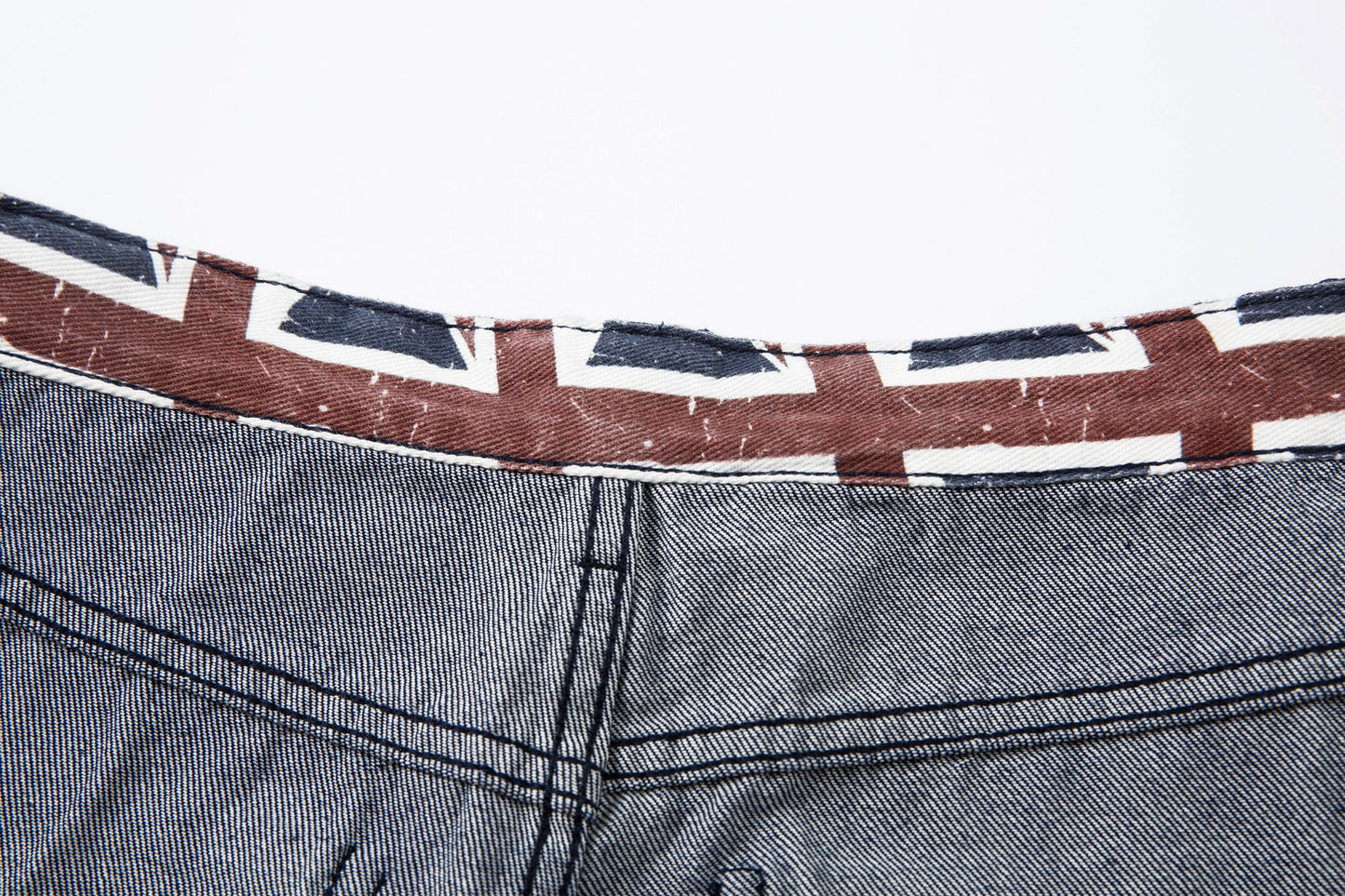 Retro Spliced Streetwear Denim | Y2K Wide Leg Baggy Jeans