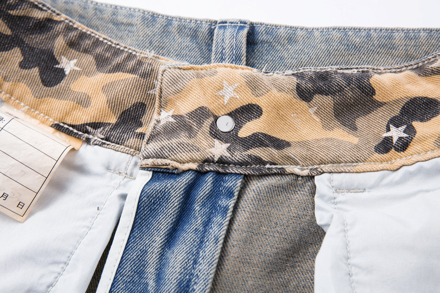 Camo Star Cuffed Denim | Baggy Streetwear Jeans