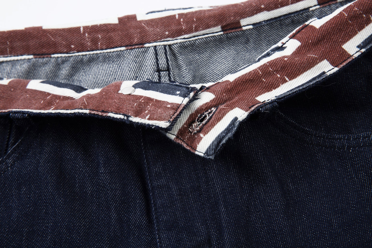 Retro Spliced Streetwear Denim | Y2K Wide Leg Baggy Jeans