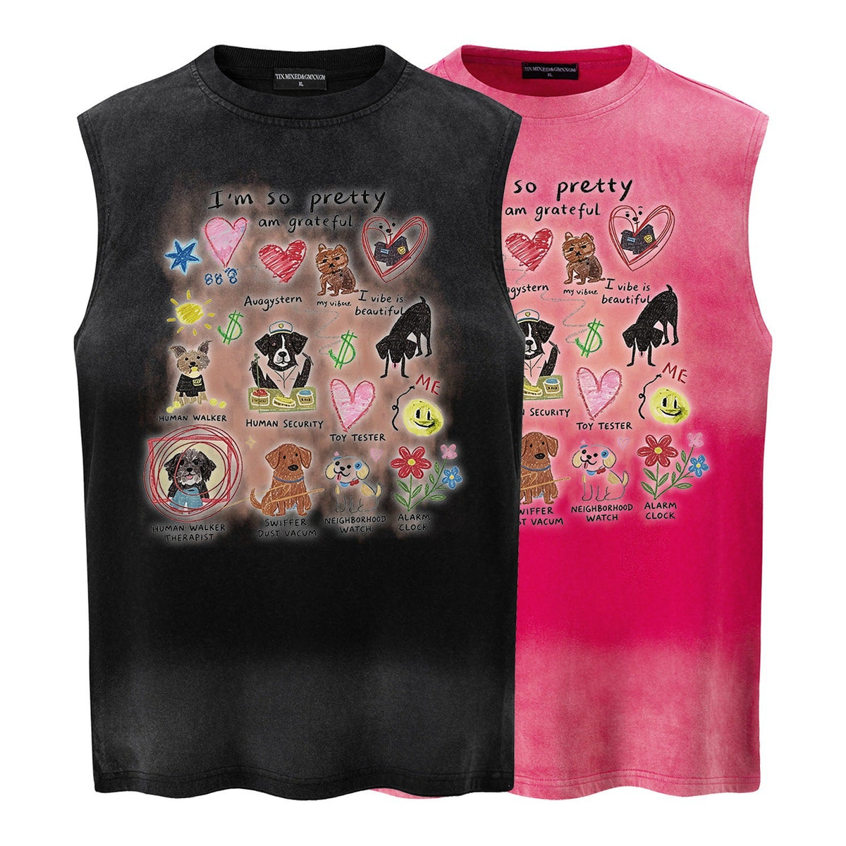 Different dog graffiti vests - OMYGOODS