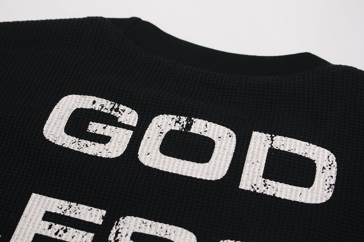 Distressed Cross Graphic | Punk Sweatshirt - OMYGOODS