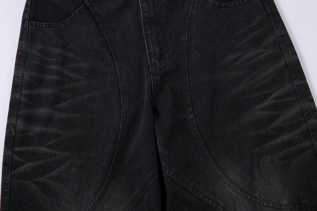Distressed Multi-Pocket | Washed Jeans - OMYGOODS