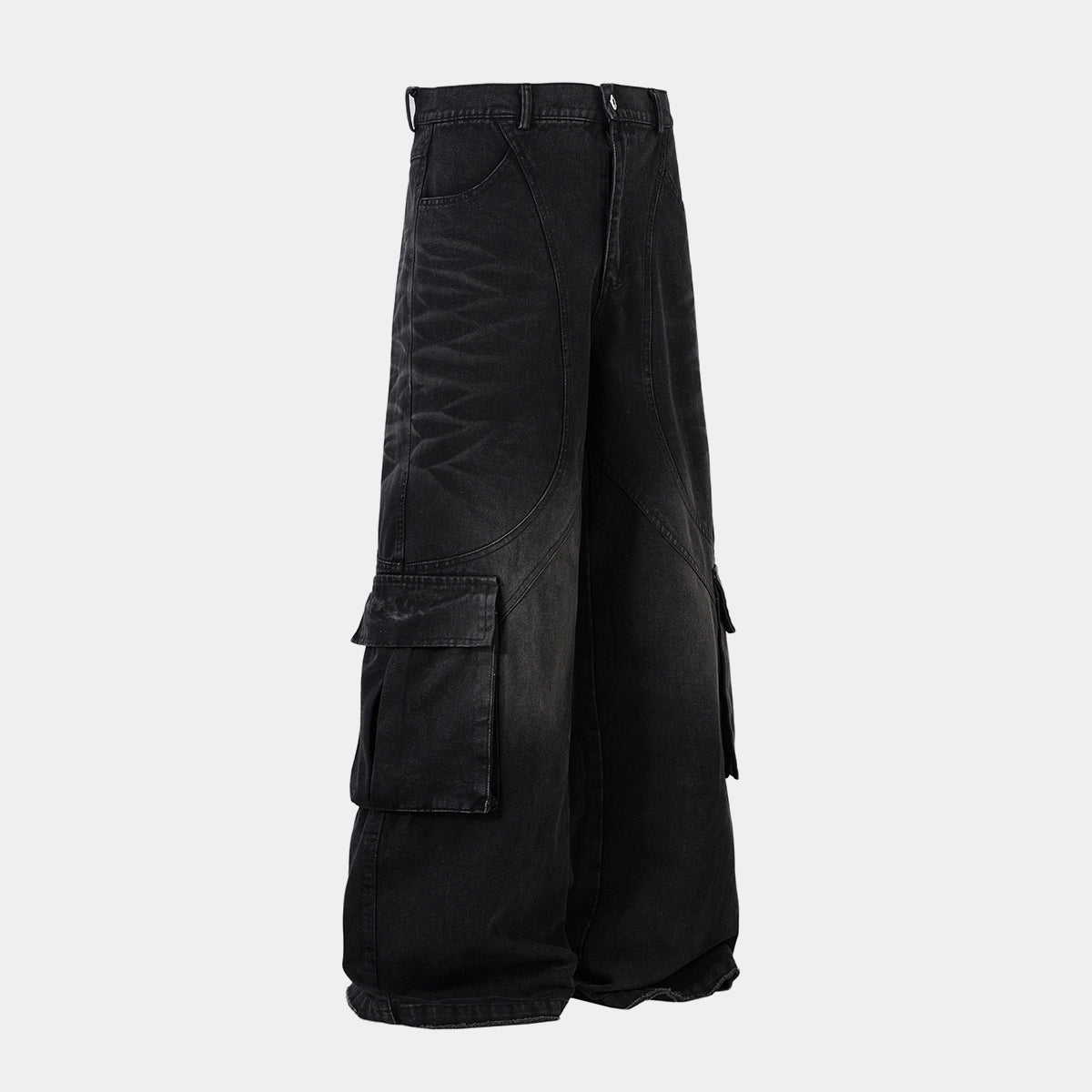 Distressed Multi-Pocket | Washed Jeans - OMYGOODS