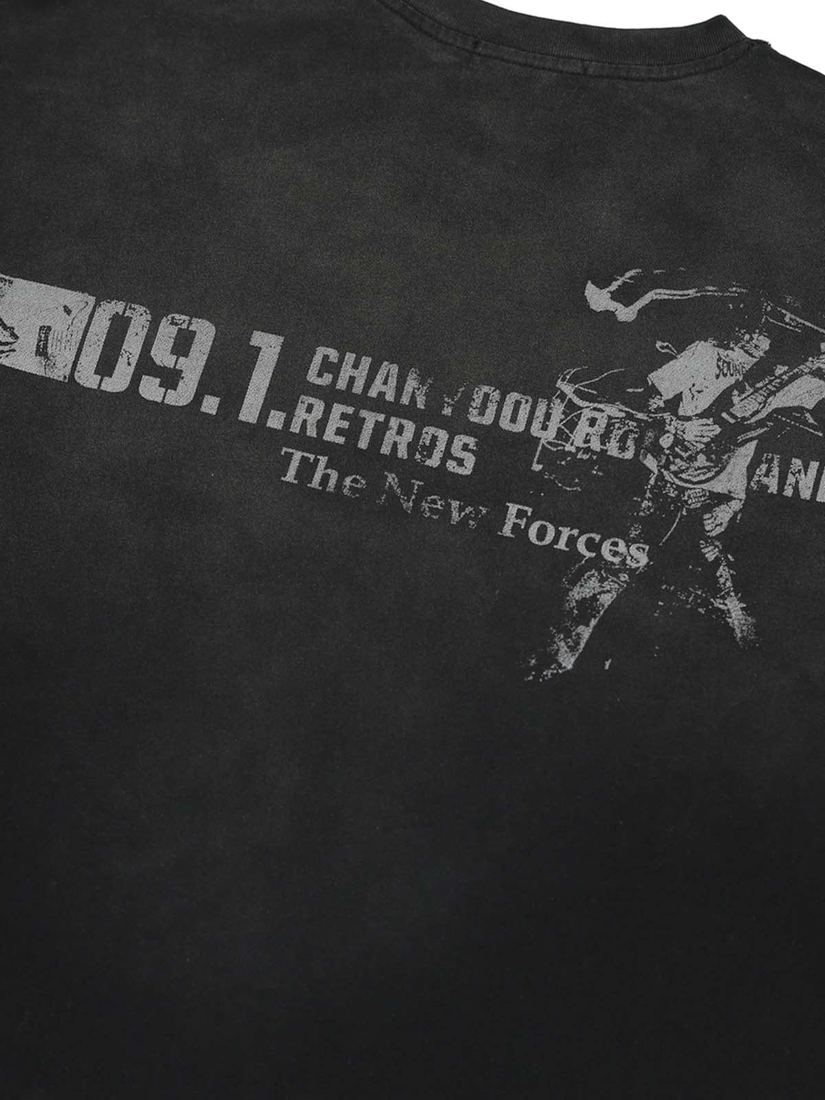 Omygoods Distressed NO. 09 Long Sleeve T-Shirt
