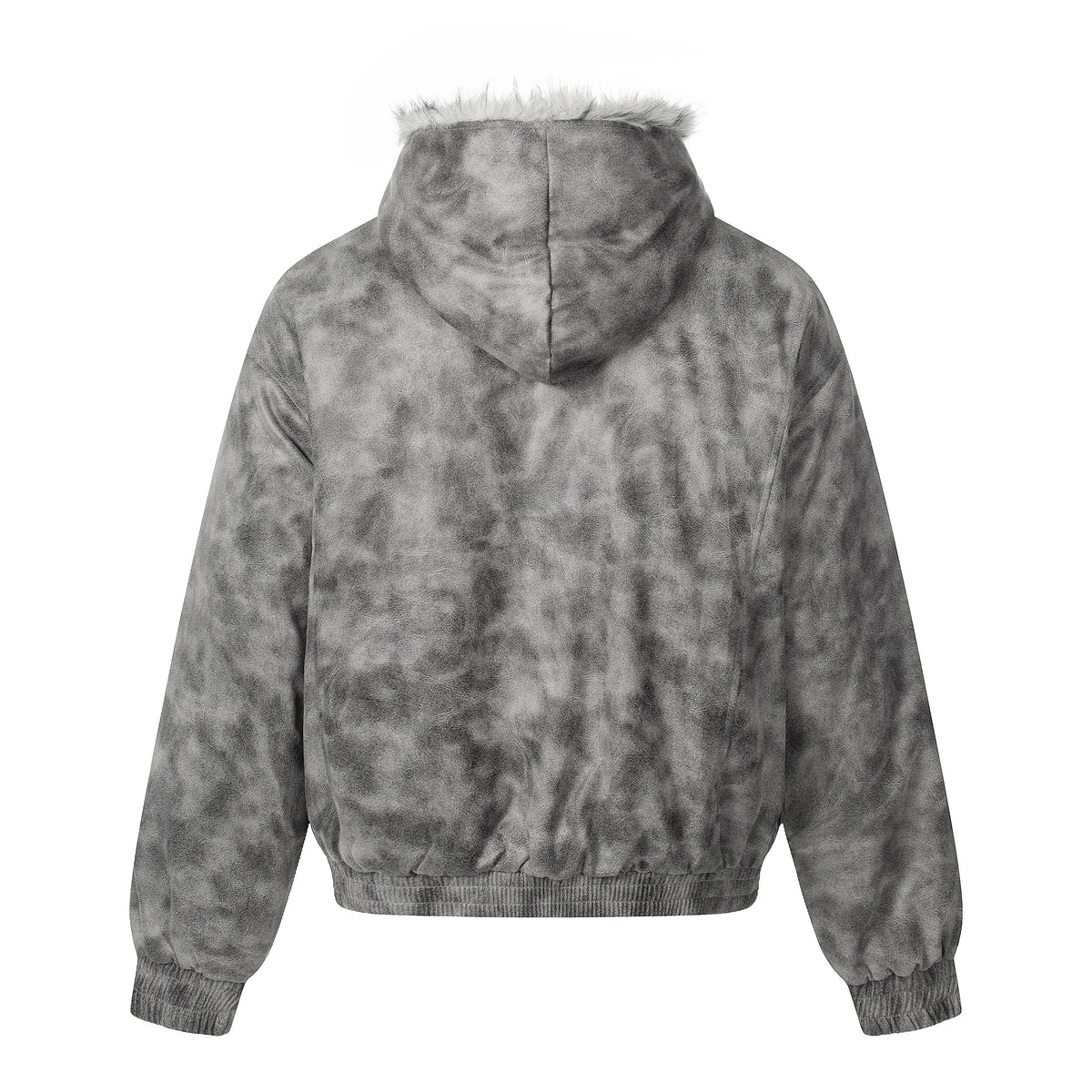 Distressed Washed | Hooded Oversized Jacket - OMYGOODS