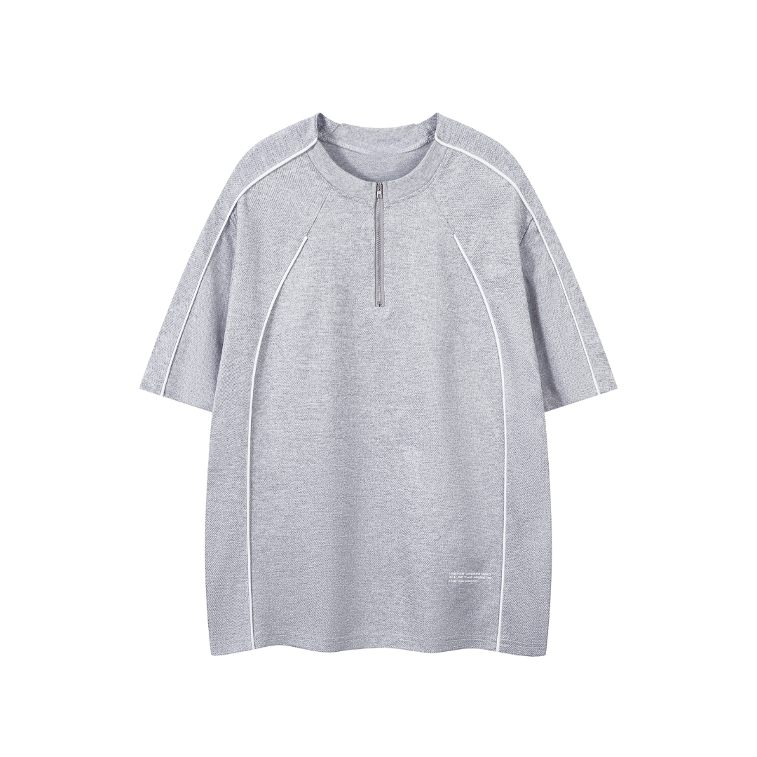 Piped Quarter-Zip Jersey