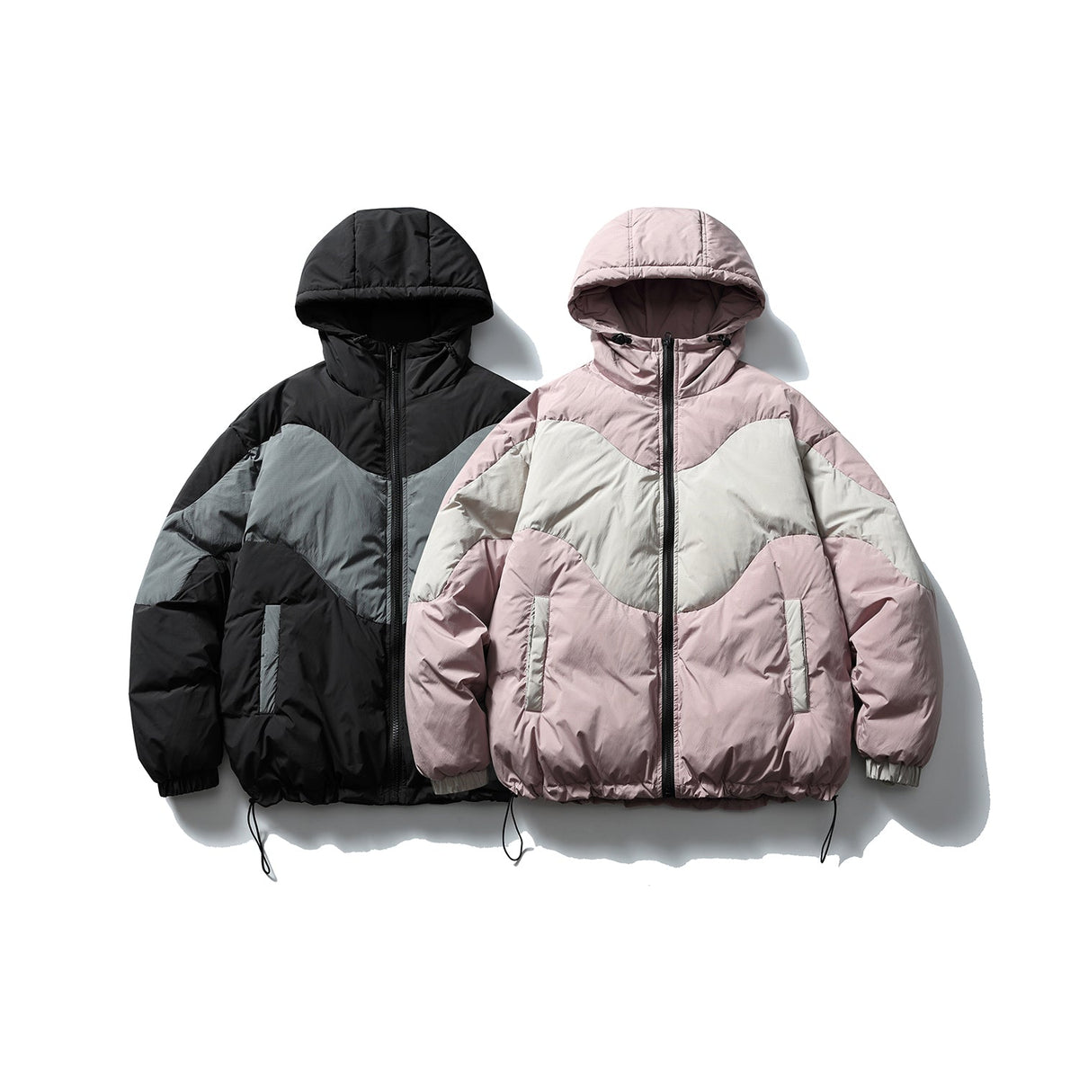 Dual Zone | Oversized Hooded Puffer - OMYGOODS