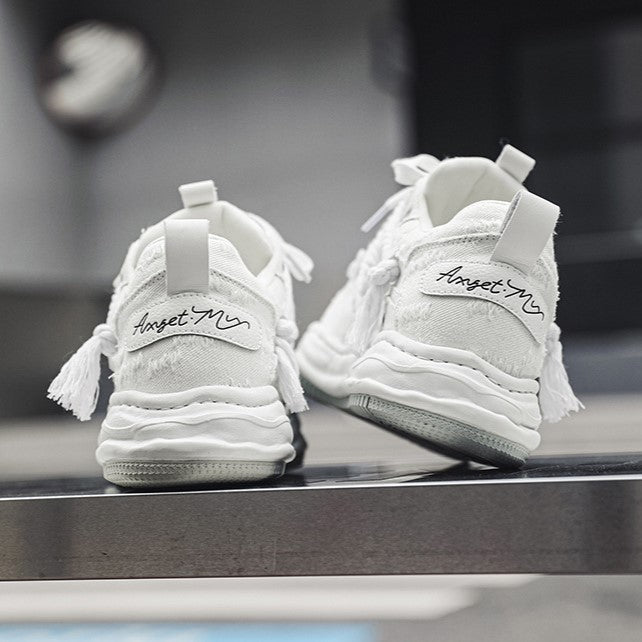 Edge | Distressed Platform Sneakers - OMYGOODS