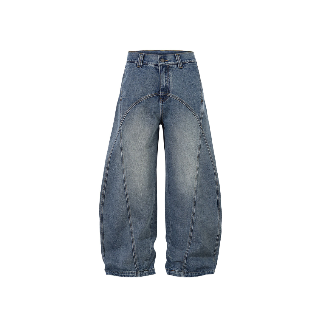 Arc Seam Wide Leg Jeans