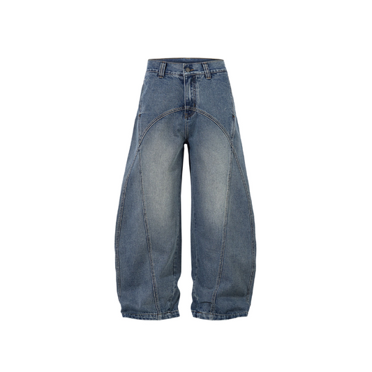 Arc Seam Wide Leg Jeans