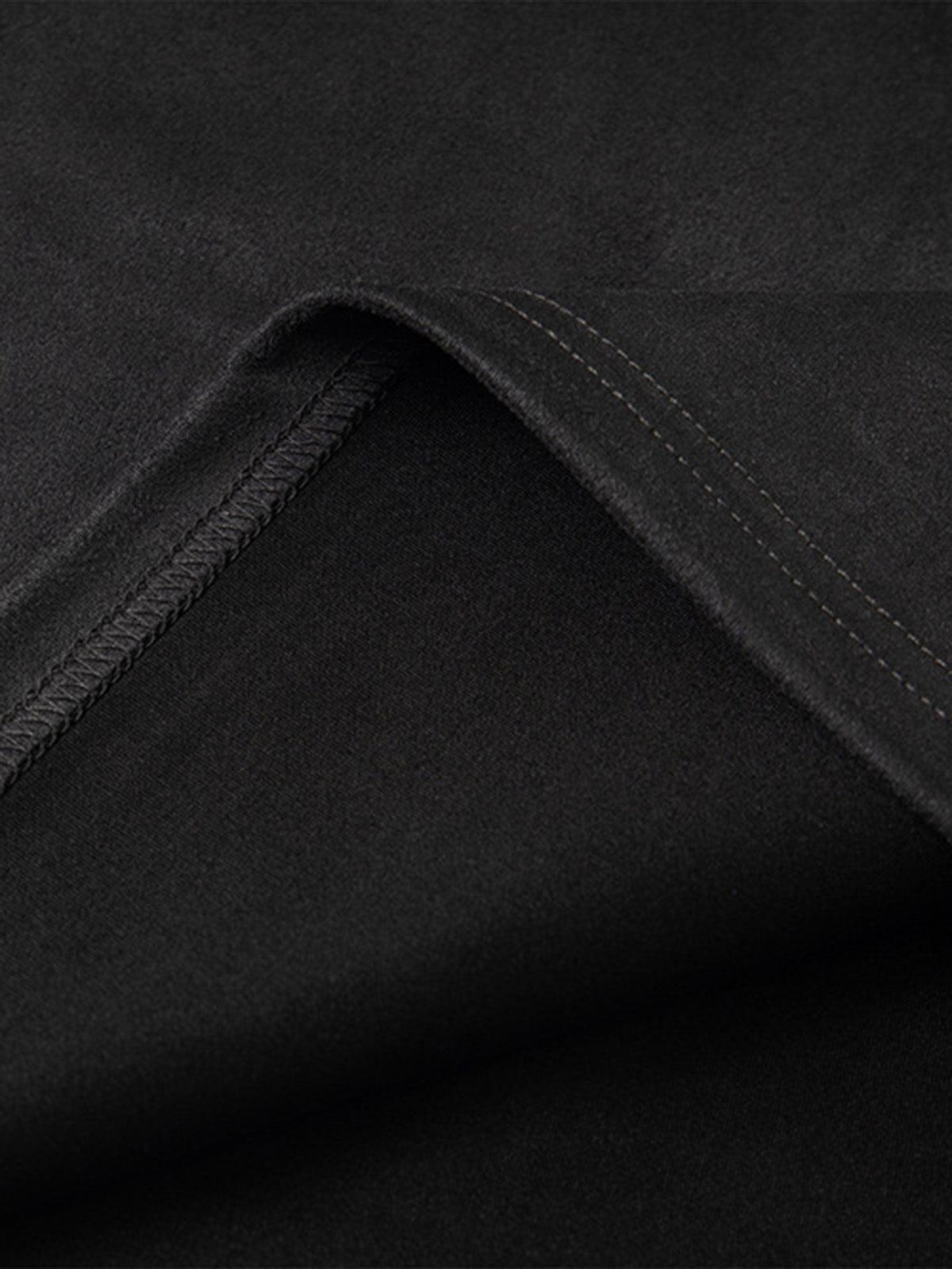 Omygoods Embroidered Neckline Oversized T-Shirt