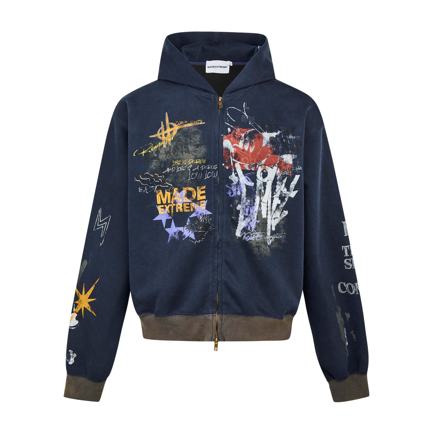 Grunge Graffiti | Full-Zip Hoodie