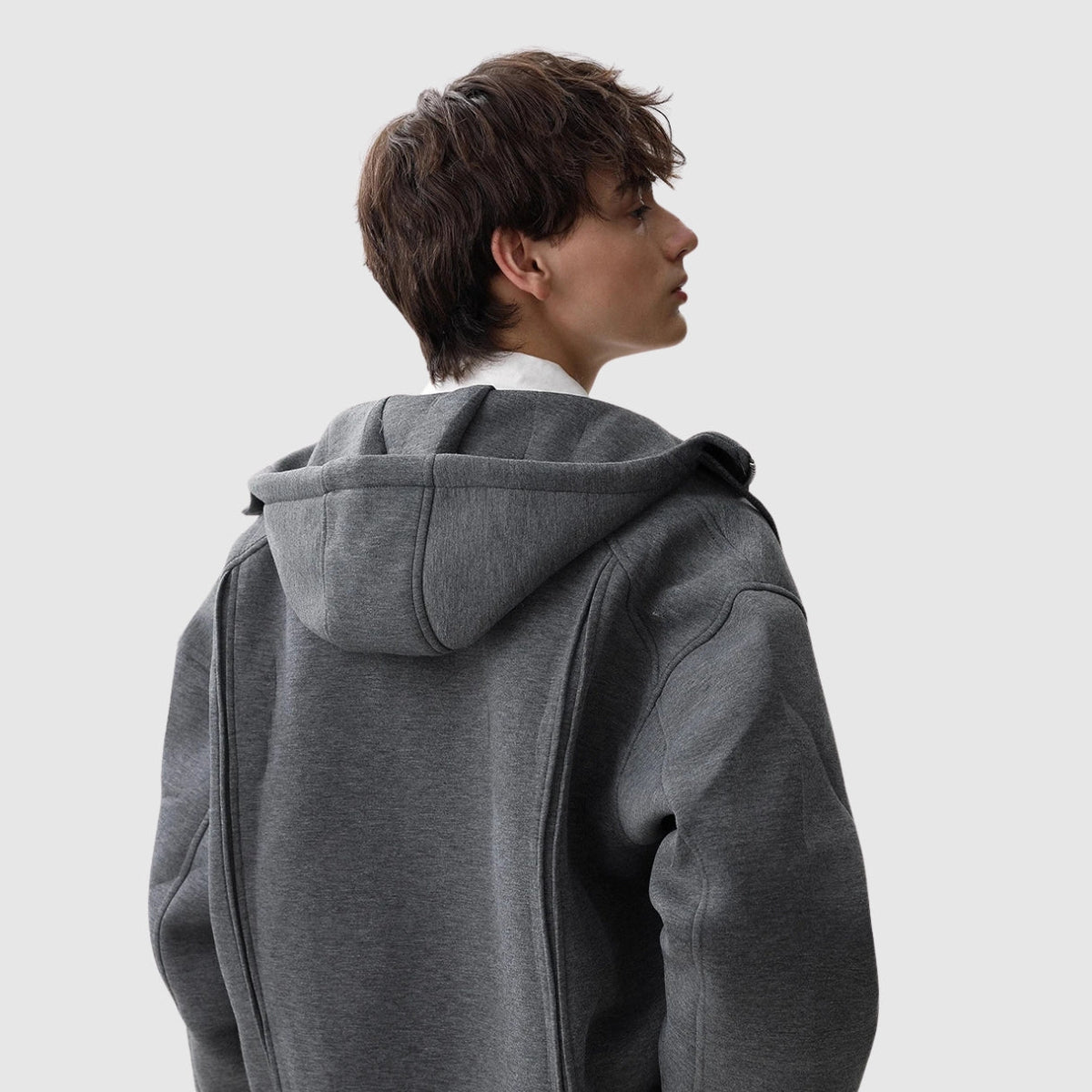 Heather Raglan Panel Hoodie