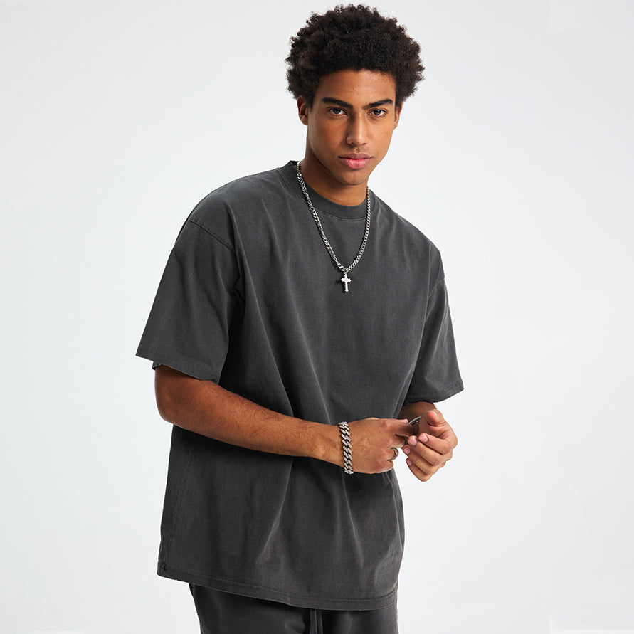 Washed Edge Distressed | Basic T-Shirt