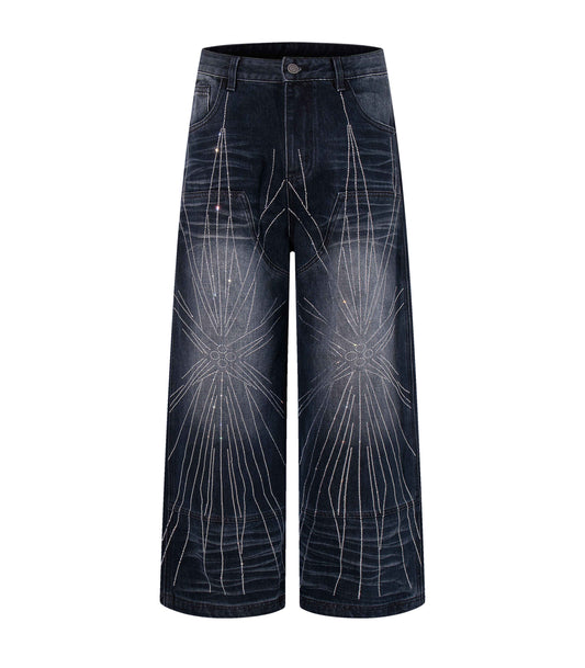 STAR RHINESTONE DENIM
