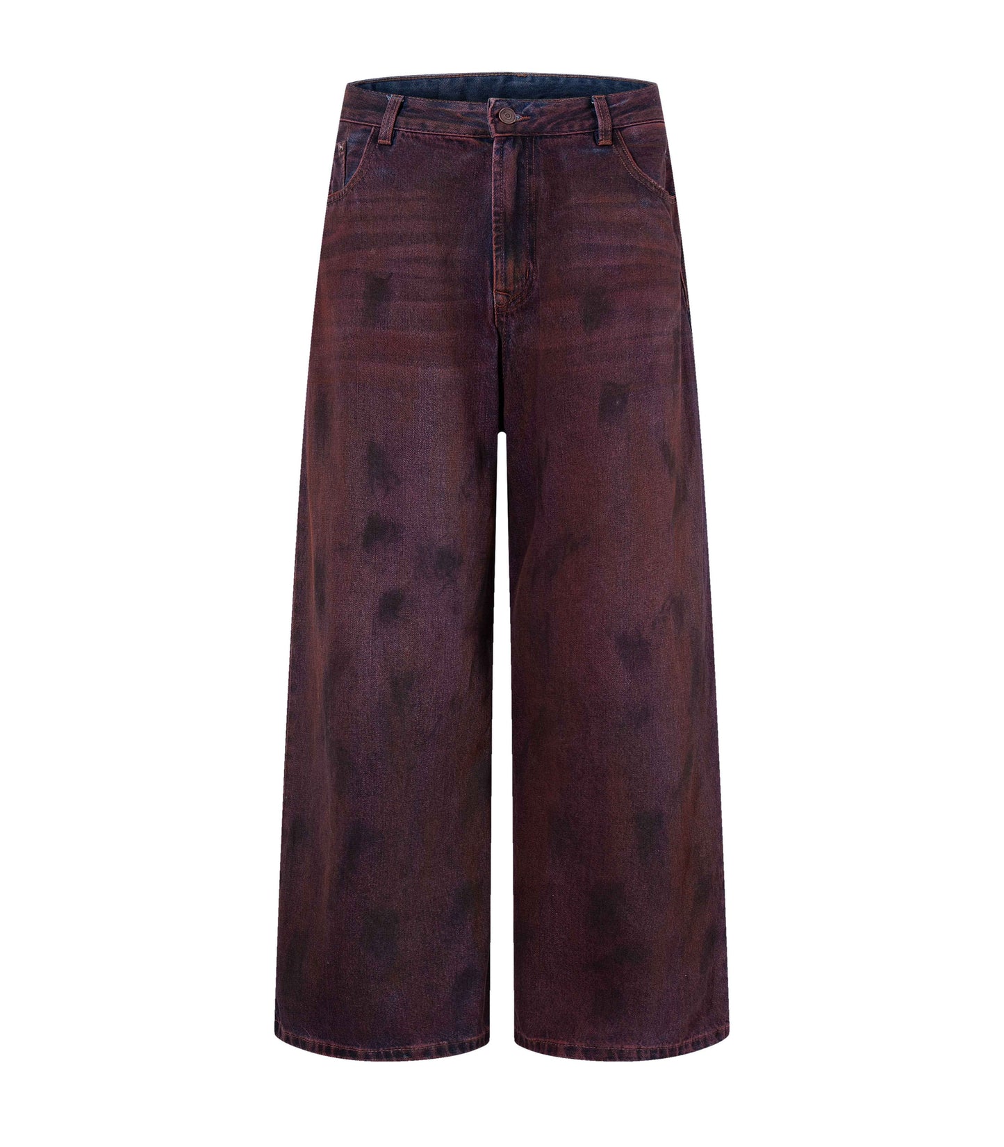 WIDEBOY BURGANDY DENIM