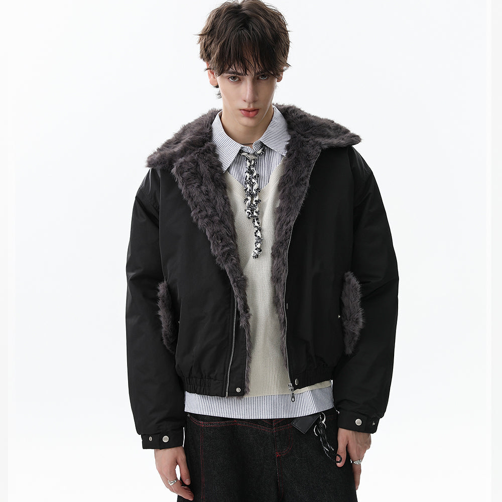 Faux-Fur Collar | Short Winter Jacket - OMYGOODS