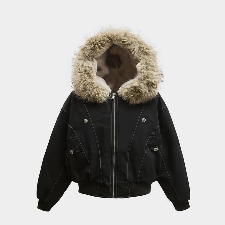Faux Fur Lined | Hooded Puffer Jacket - OMYGOODS