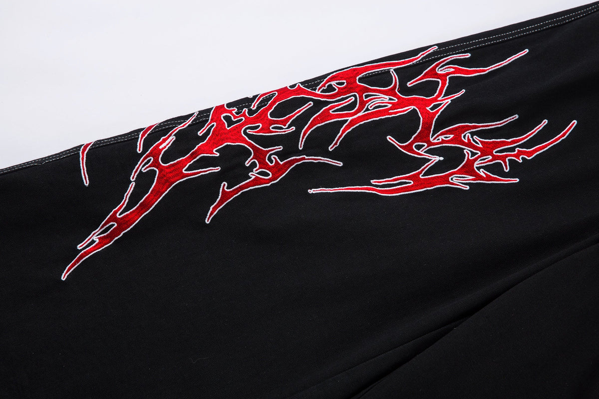 Flame Graphic | Baggy Jeans - OMYGOODS
