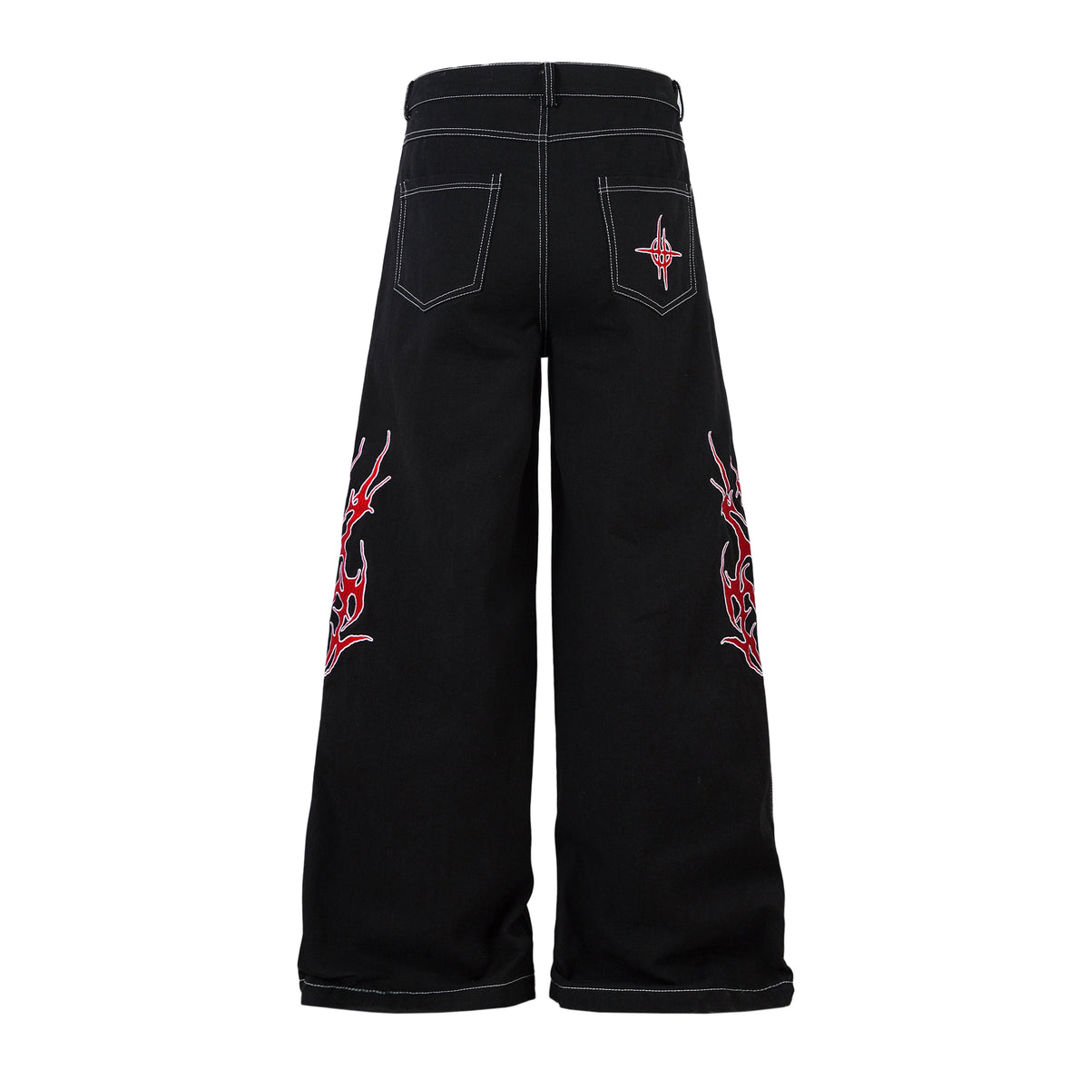 Flame Graphic | Baggy Jeans - OMYGOODS