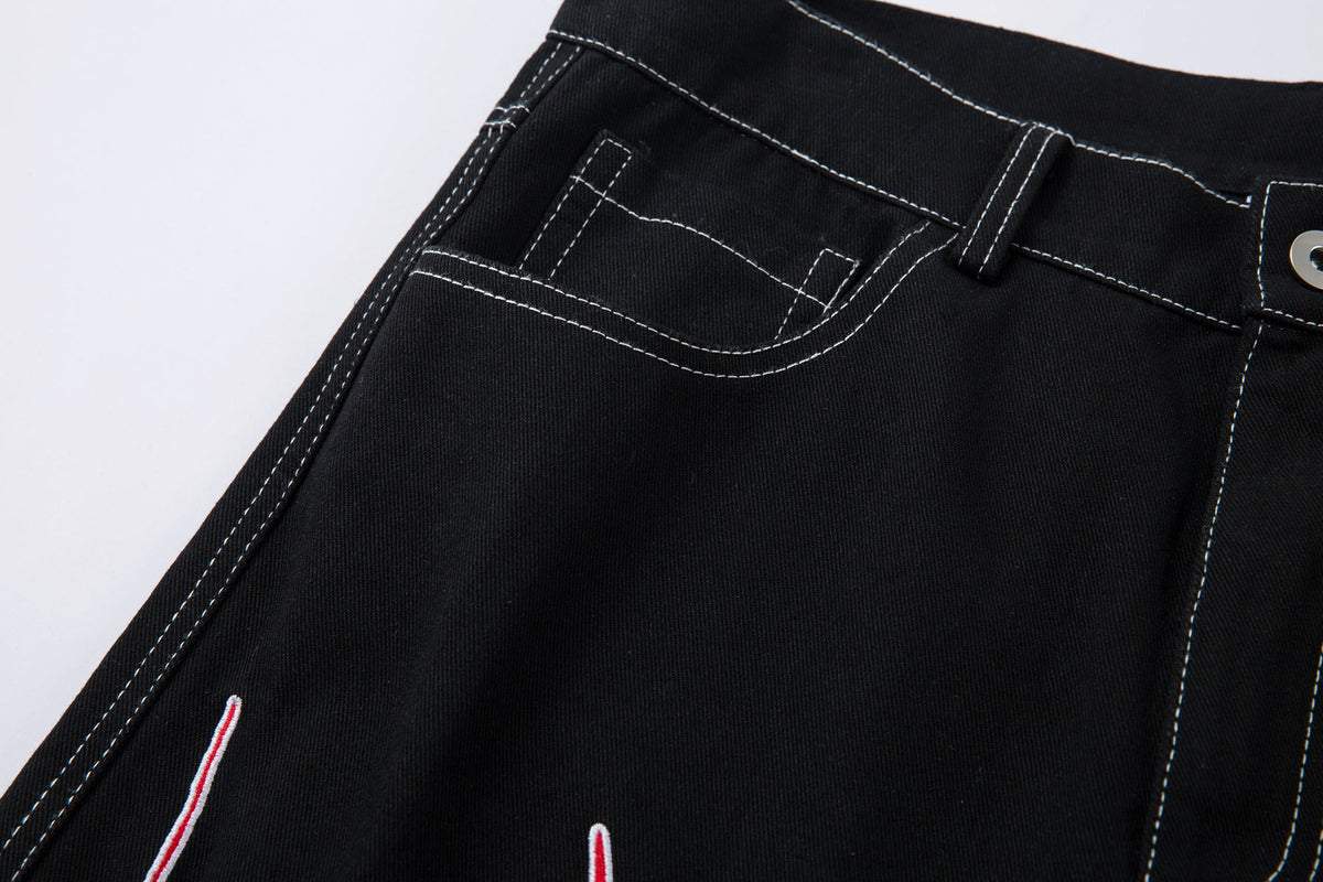 Flame Graphic | Baggy Jeans - OMYGOODS