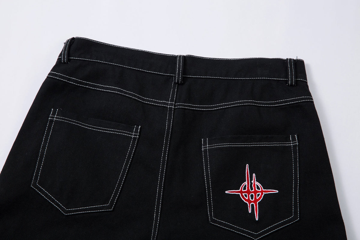 Flame Graphic | Baggy Jeans - OMYGOODS