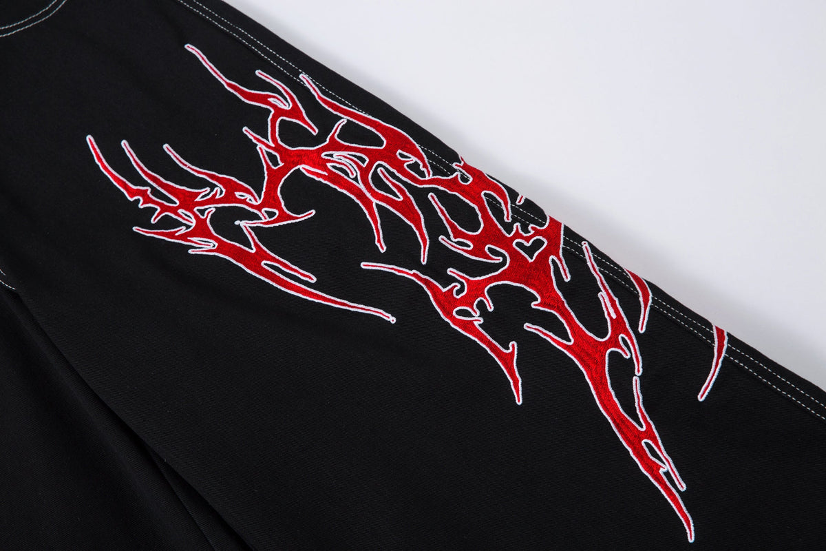 Flame Graphic | Baggy Jeans - OMYGOODS