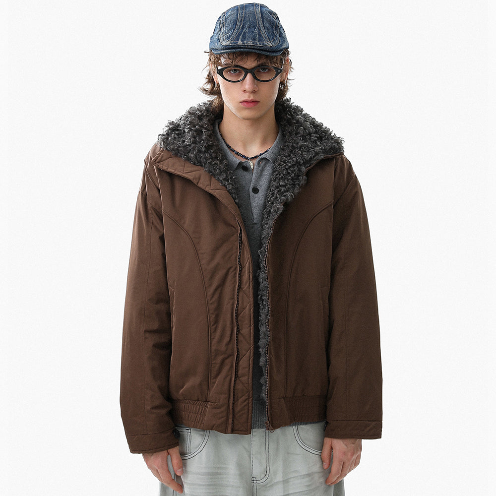 Fleece-Lined | Stand Collar Jacket - OMYGOODS
