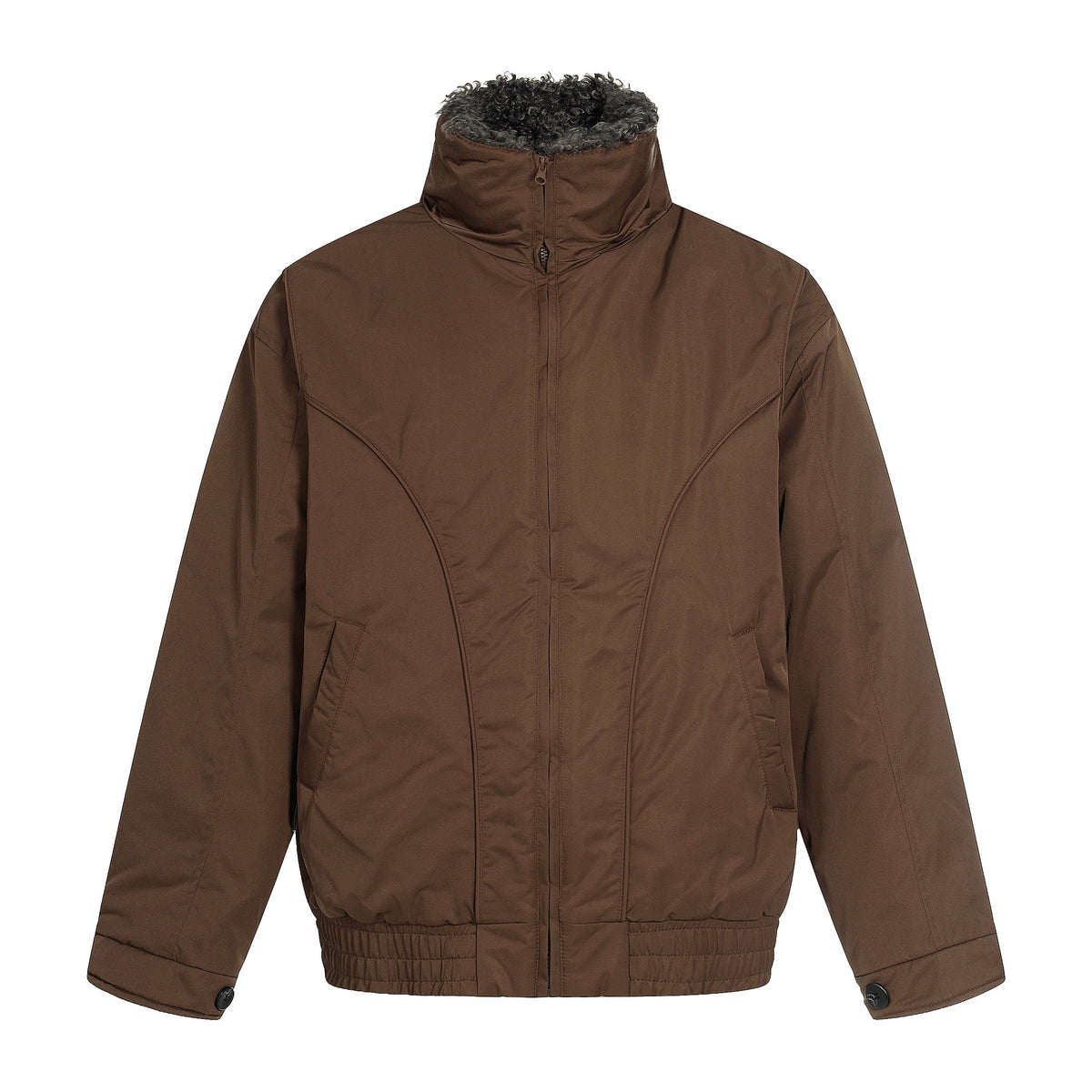 Fleece-Lined | Stand Collar Jacket - OMYGOODS