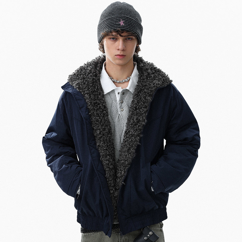 Fleece-Lined | Stand Collar Jacket - OMYGOODS