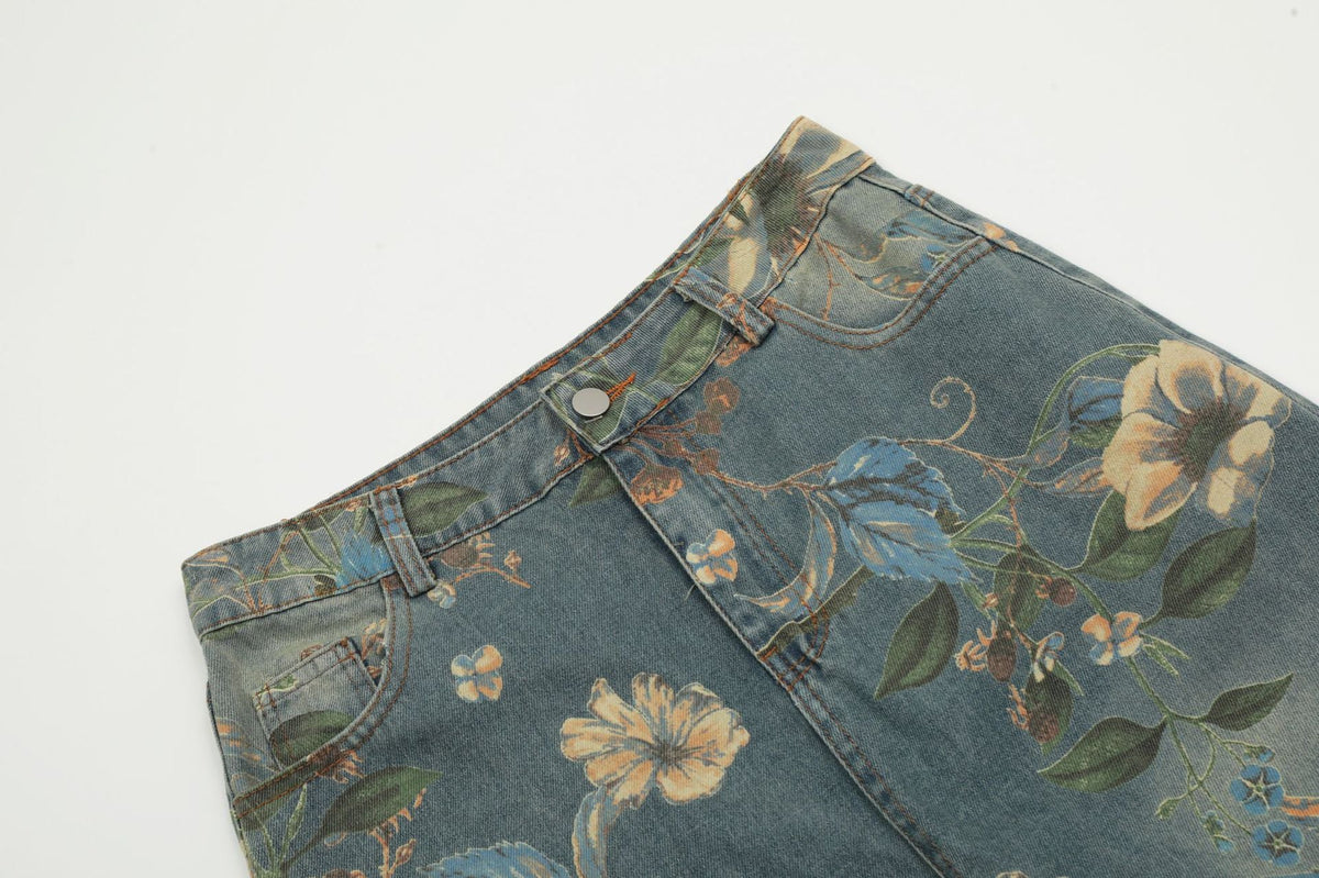 Floral Vintage Print | Carpenter Jeans - OMYGOODS