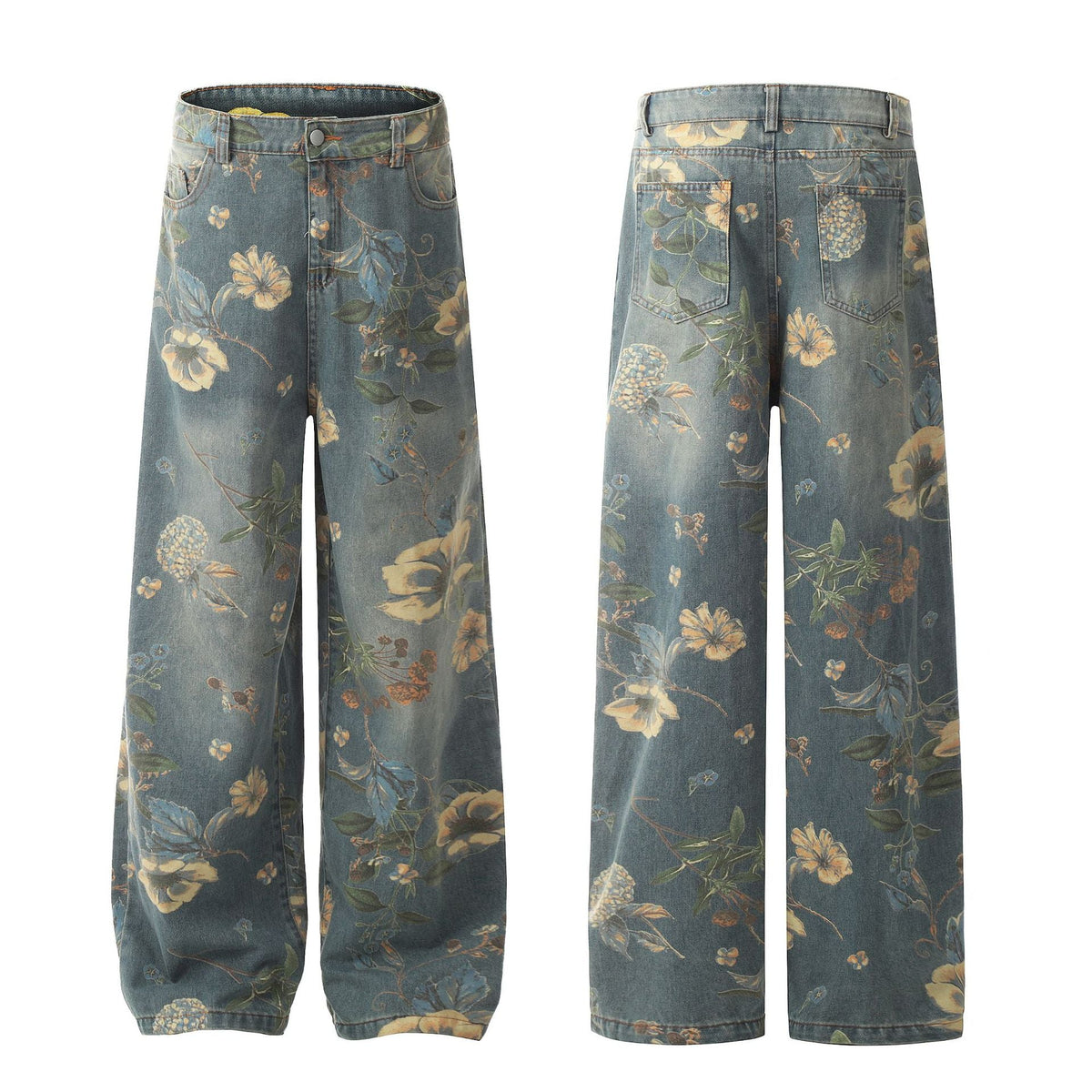 Floral Vintage Print | Carpenter Jeans - OMYGOODS