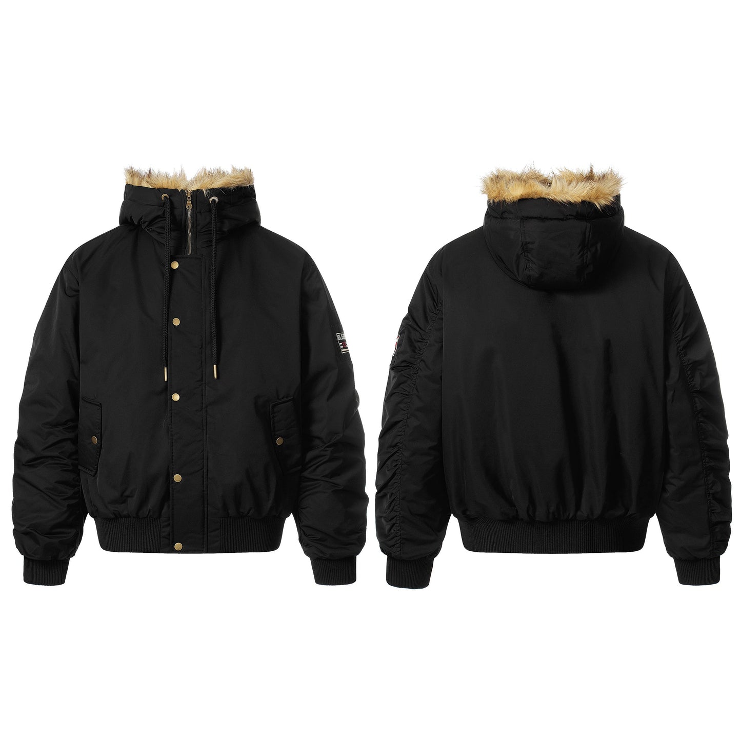 Leopard Fleece | Badge Bomber Jacket