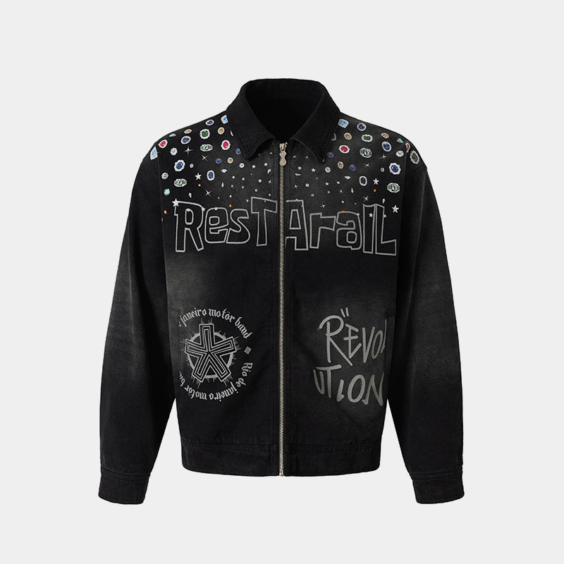 Hip-hop Graffiti Stars | Zip-Up Jacket