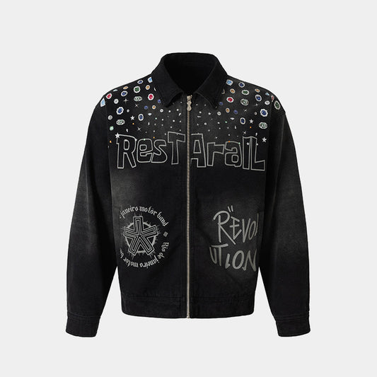 Hip-hop Graffiti Stars | Zip-Up Jacket