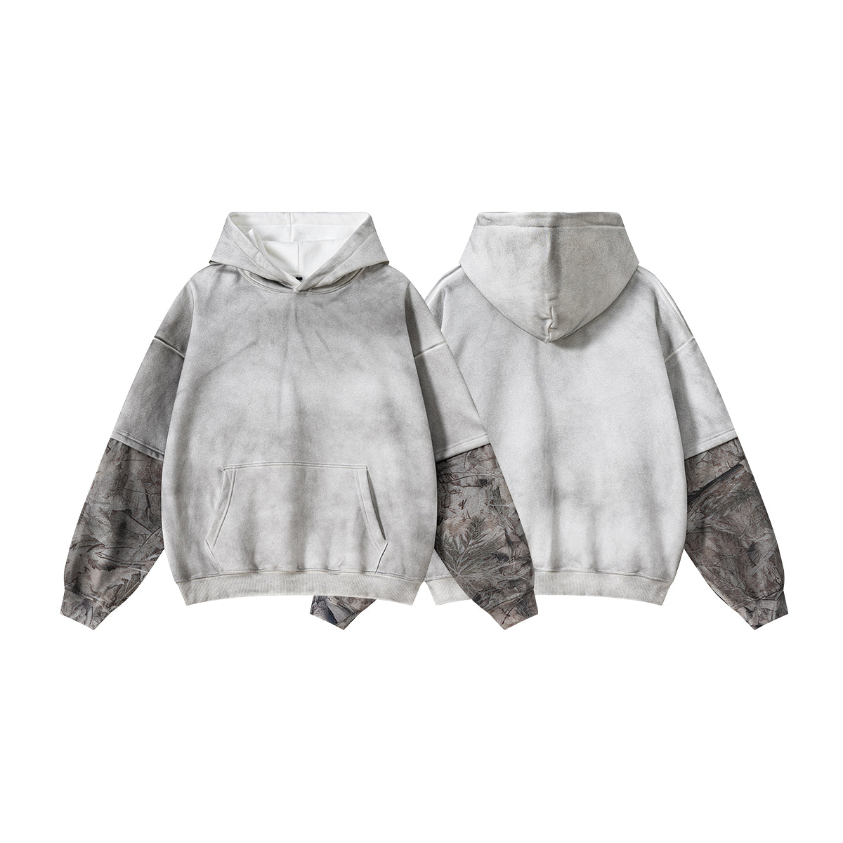 Frosted Camo Sleeve | Oversized Hoodie
