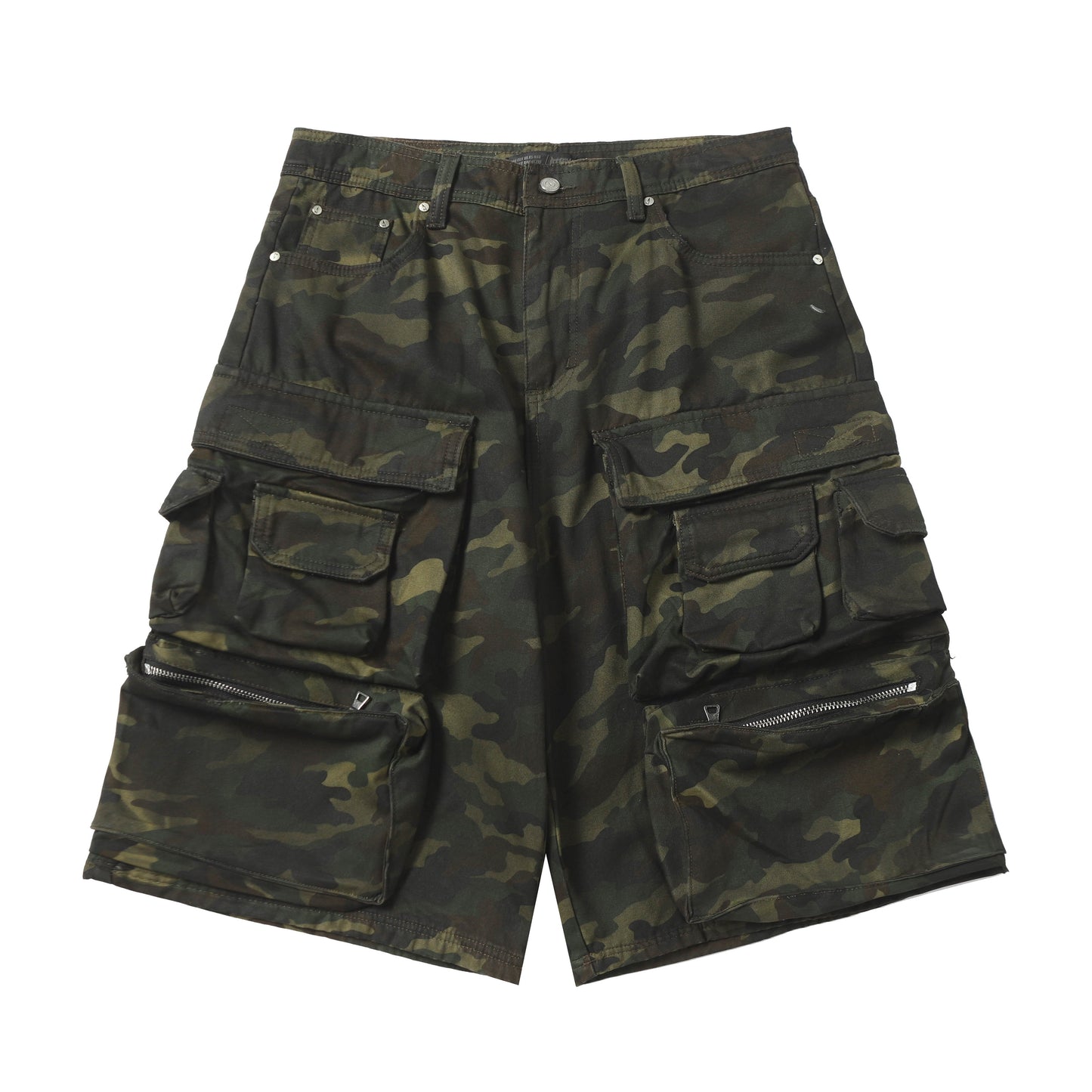 Multi-Pocket | Camouflage Cargo Shorts