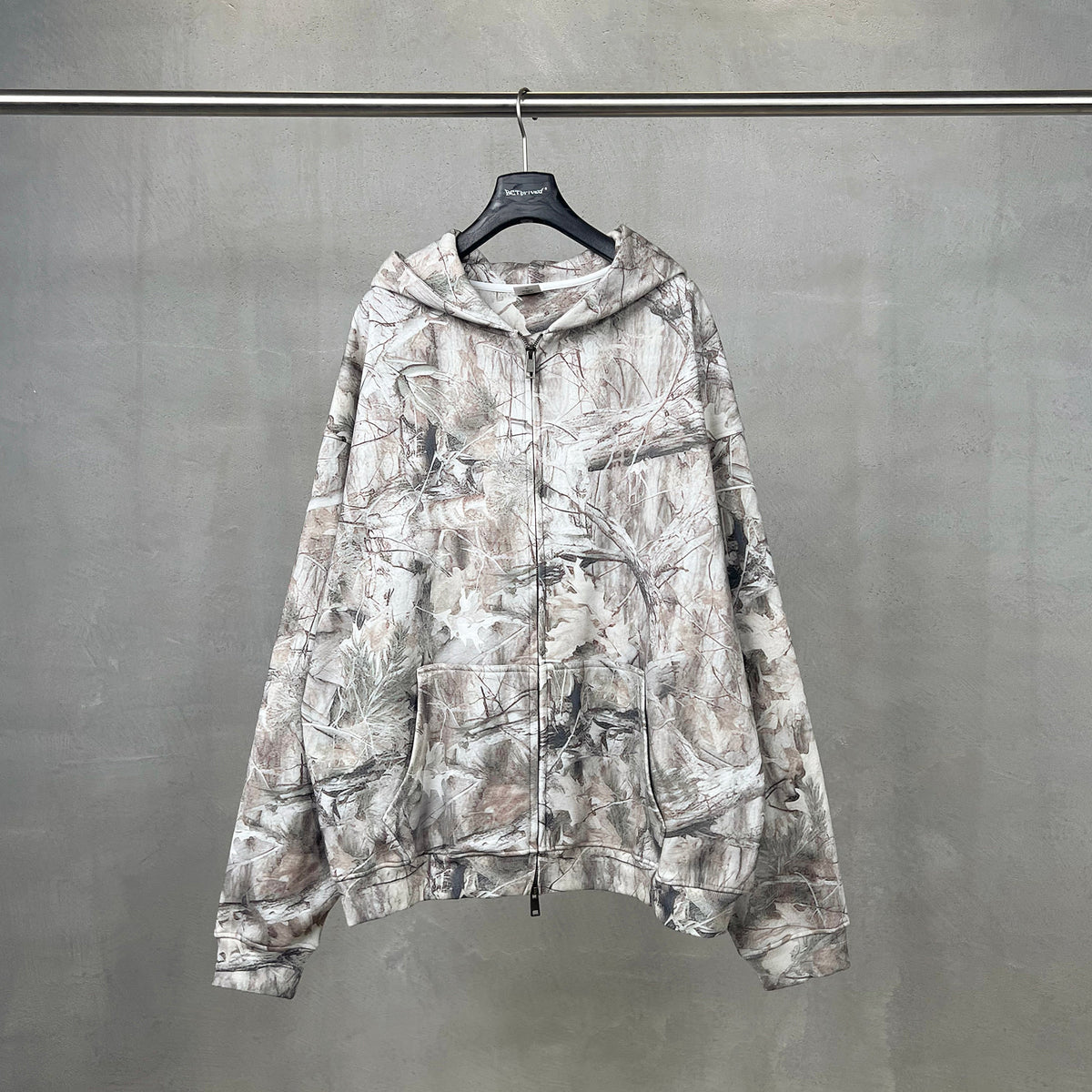 Forest Camo | Oversized Zip-Up Hoodie - OMYGOODS