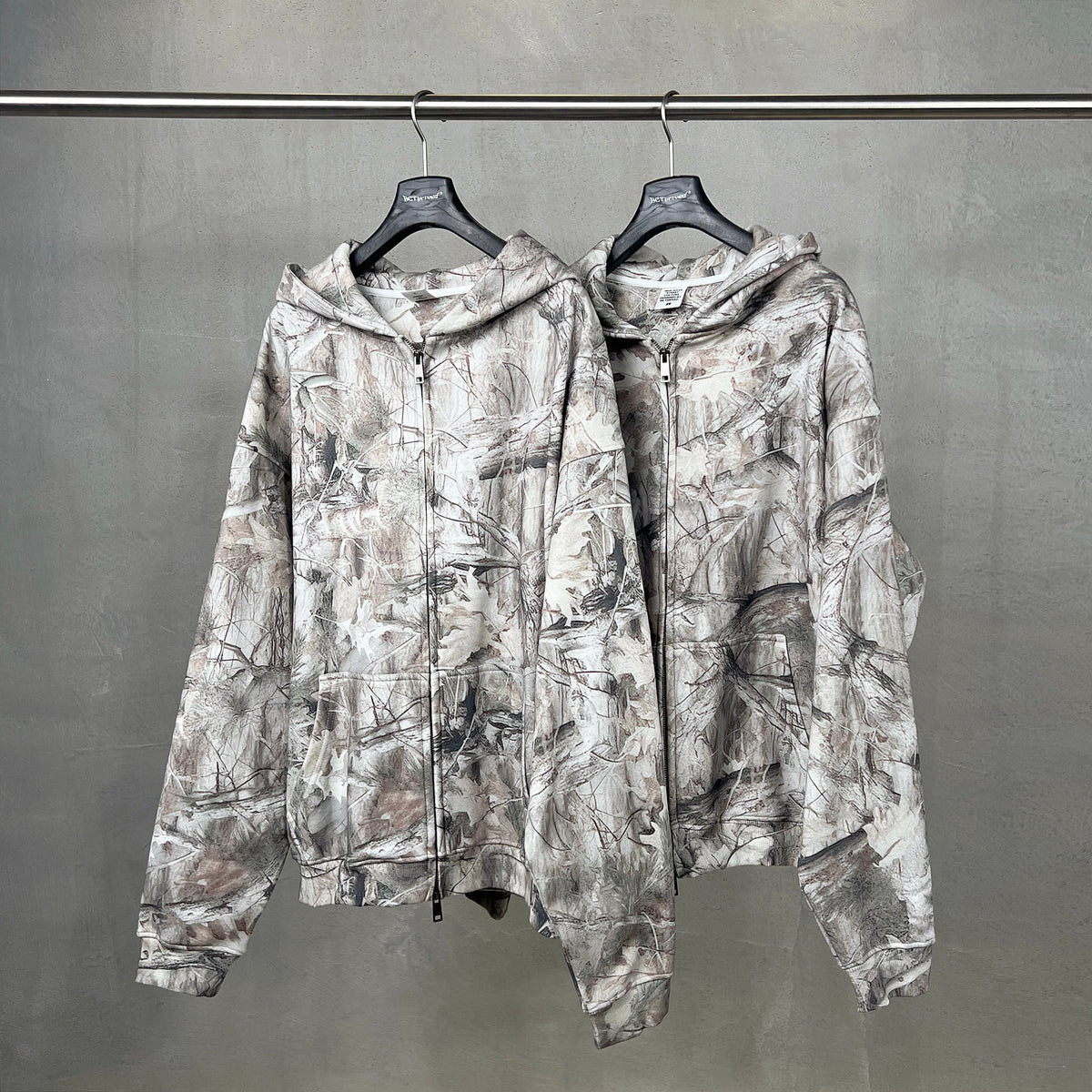Forest Camo | Oversized Zip-Up Hoodie - OMYGOODS