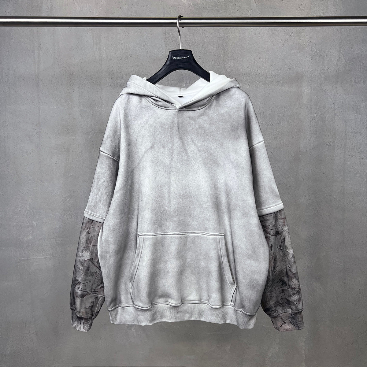 Frosted Camo Sleeve | Oversized Hoodie - OMYGOODS