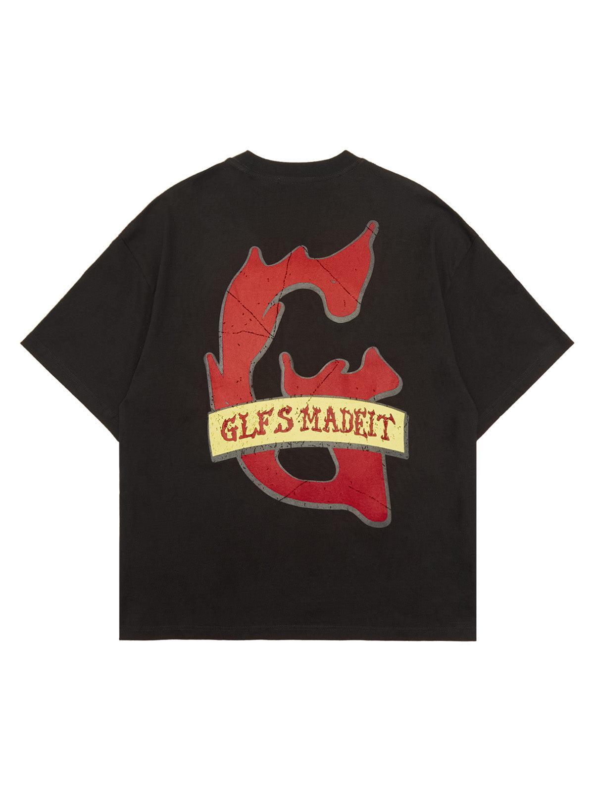 Omygoods Funny Jesus Graffiti Street Rap T-Shirt