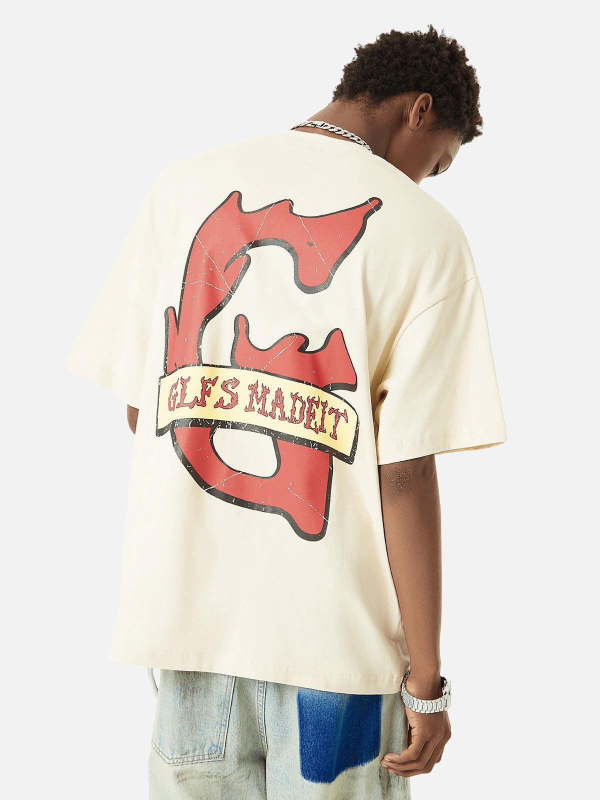 Omygoods Funny Jesus Graffiti Street Rap T-Shirt