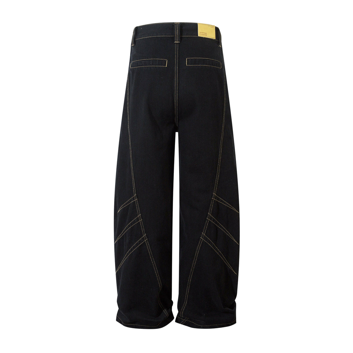Geometric Stitch | Black Jeans for Effortless Style - OMYGOODS