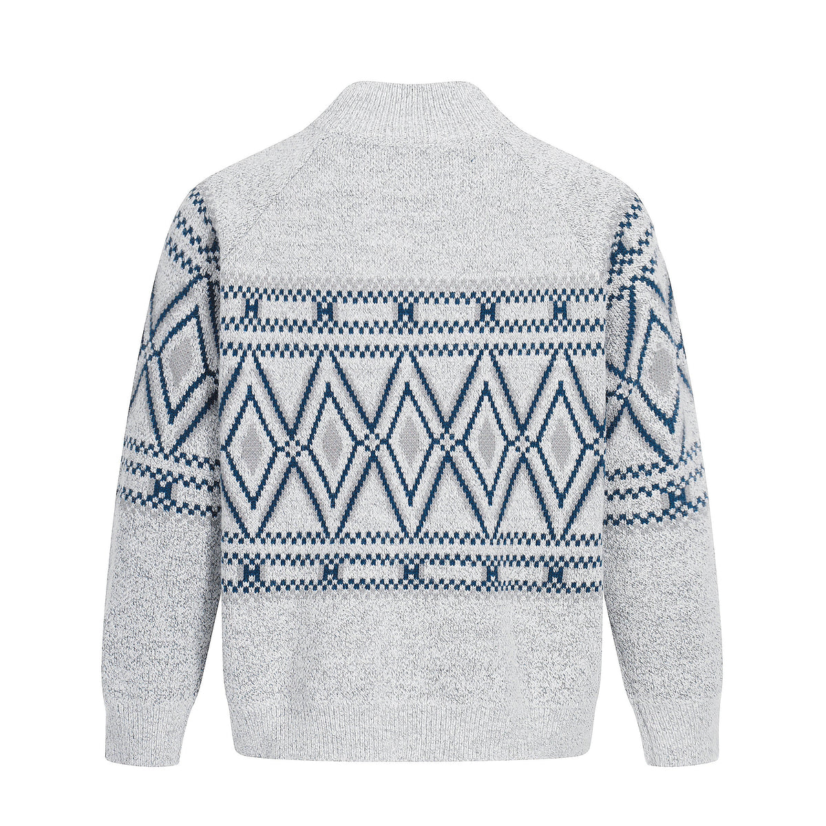 Geometric Textured | Knit Zip Jacket - OMYGOODS