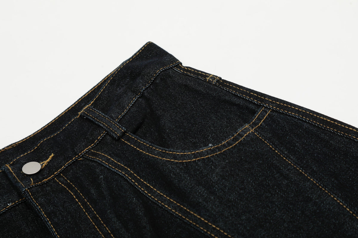 Gingham Tie Barrel | Baggy Jeans - Perfect for Effortless Style - OMYGOODS