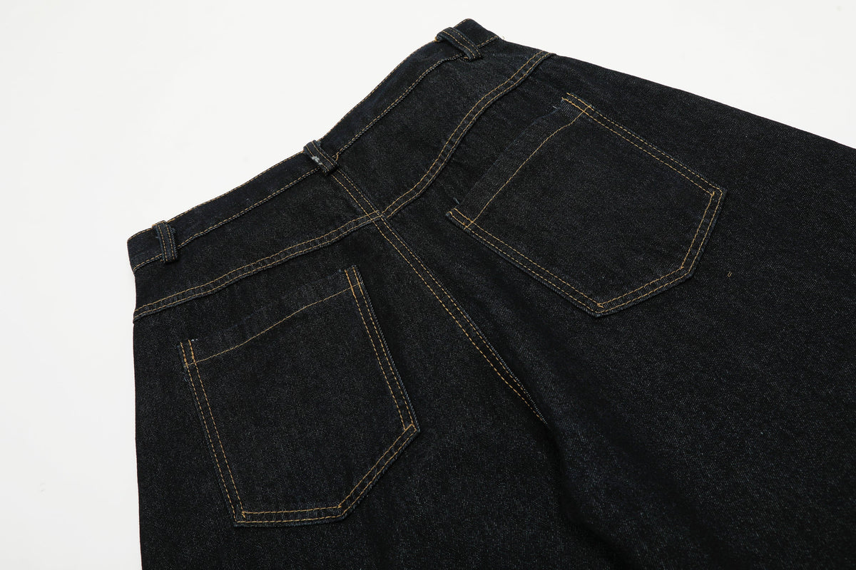 Gingham Tie Barrel | Baggy Jeans - Perfect for Effortless Style - OMYGOODS