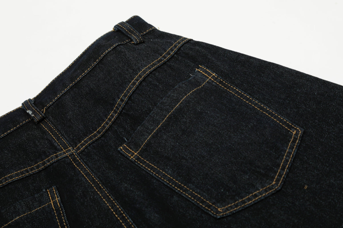 Gingham Tie Barrel | Baggy Jeans - Perfect for Effortless Style - OMYGOODS