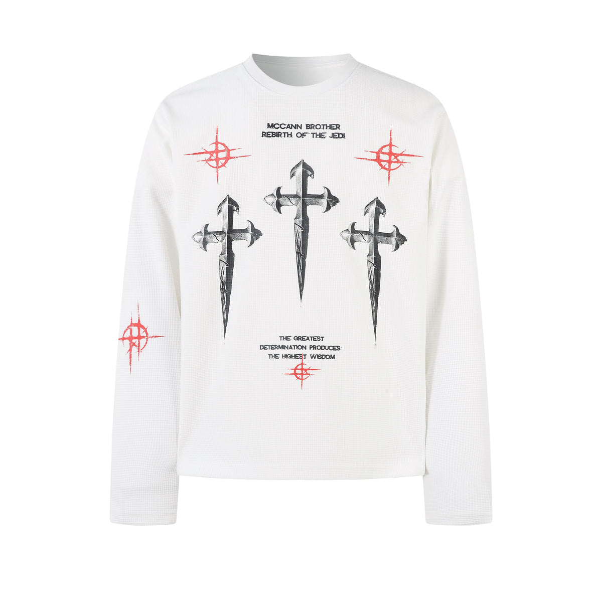 Gothic Cross Print | Graphic Sweatshirt - OMYGOODS