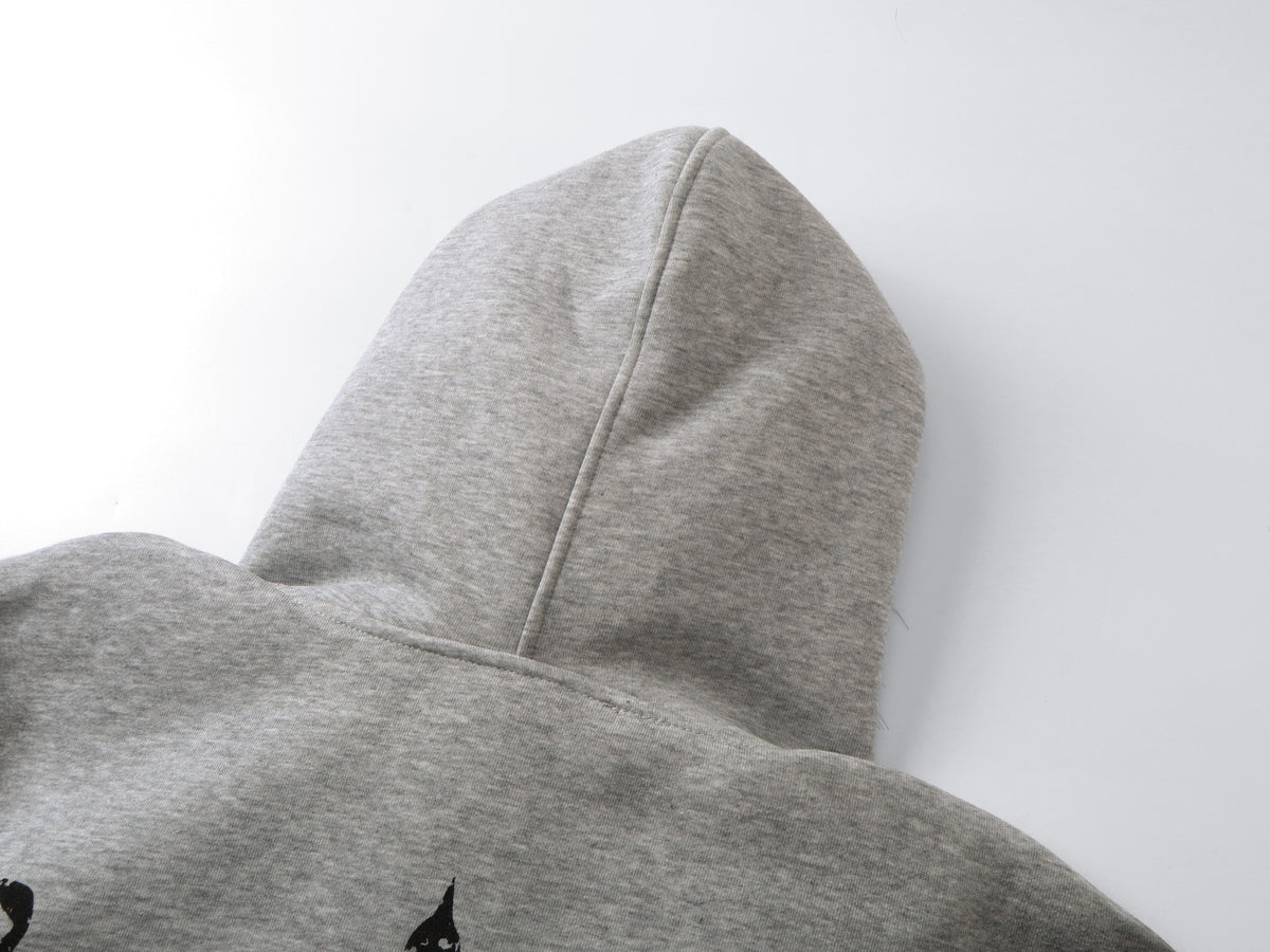 Gothic Distressed Print | Zip-Up Hoodie - OMYGOODS